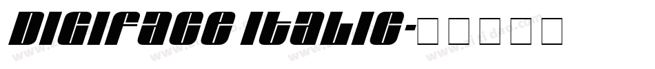Digiface Italic字体转换